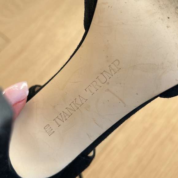 Black peep toes ankle wrap heal - Picture 7 of 7